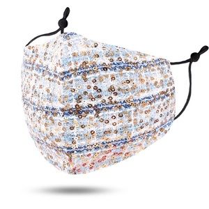 Sequin Embellished Mask